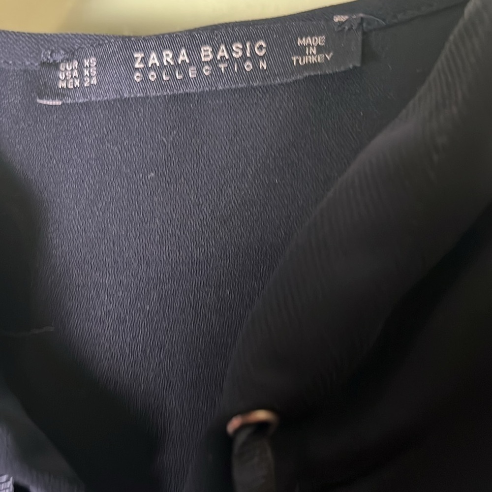 ZARA BASIC collection simple Black Swim Coverup with Relaxed Silhouette - Picture 4 of 5